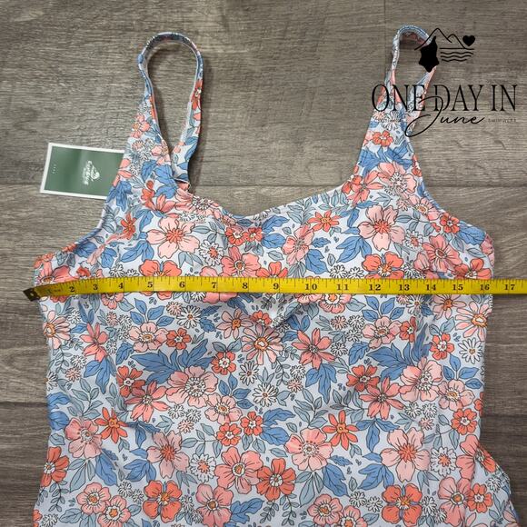 Eomenie Floral Skirted One Piece Swimsuit Size 2XL - Picture 5 of 7